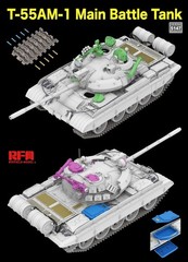 *US/CA Stock* RyeField Model RFM RM 5147 1/35 T-55AM-1 w/ workable track links