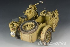 AwardWinner Built Schuco Large 1/10 Diecast BMW R75 Motorcyle Sidecar+Rebuilt