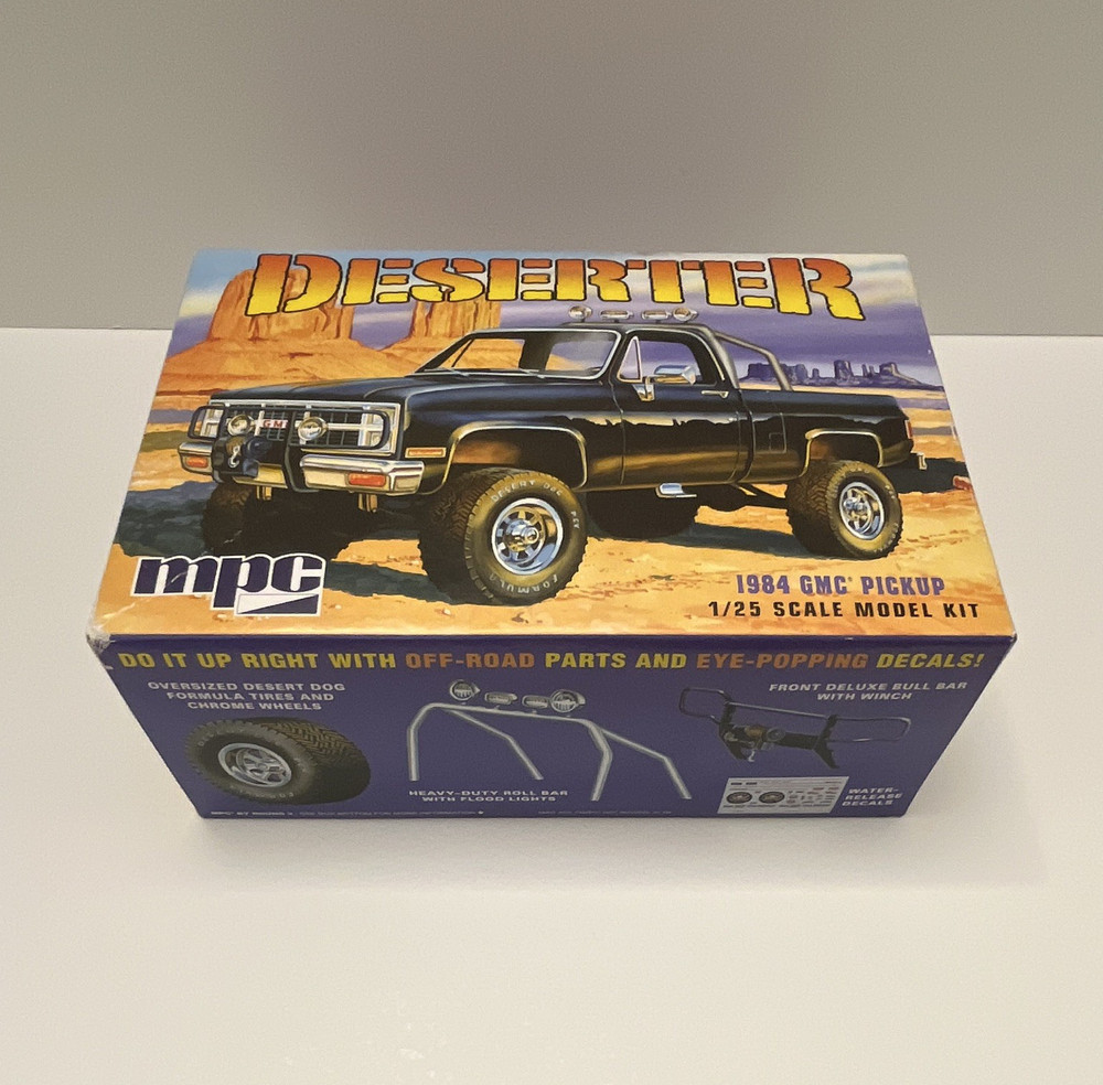 MPC Deserter 1984 GMC Pickup 1:25 Plastic Model Kit w/ Water-Release Decals