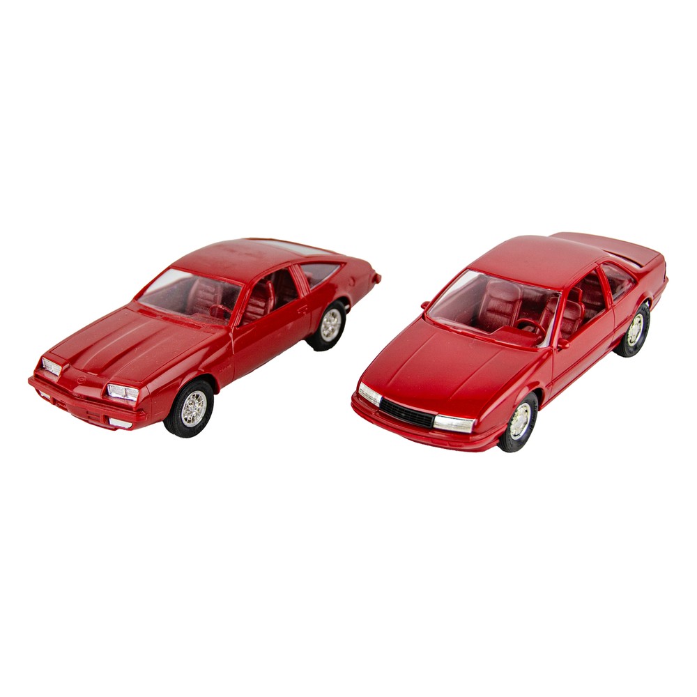 AMT MPC Chevrolet Beretta GT & Monza Cinnabar Dealer Promo 1:25 Model Car 2P Lot