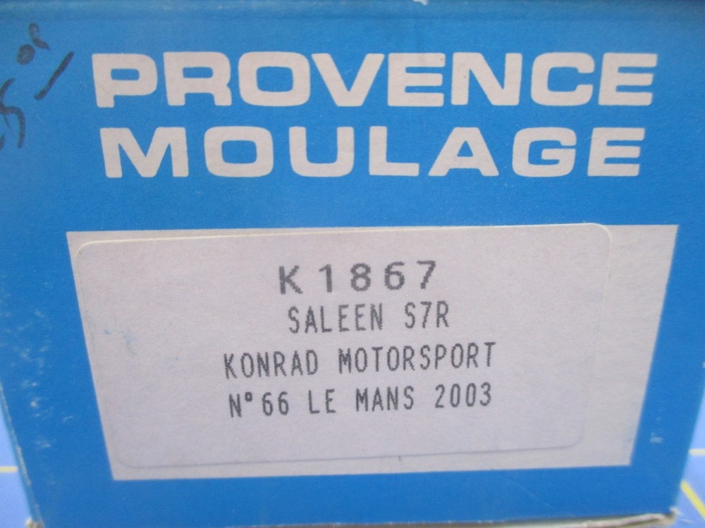 🏁PROVENCE MOULAGE K1867 SALEEN S7R KONRAD MOTORSPORT LM ’03 1:43 🏁MORE LISTED