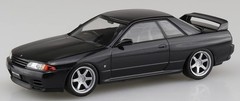 AOSHIMA 1/32 The Snap Kit Series Nissan R32 Skyline GT-R Custom Wheel (Black Pea