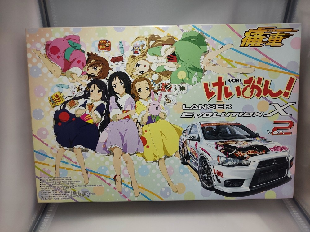 Aoshima 1/24 Anime Painting Car Lancer Evolution X Anime K-ON! Wrapping Car