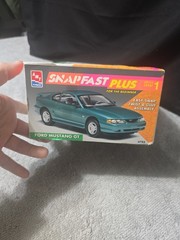 Vintage SNAP FAST PLUS Beginner FORD MUSTANG GT. Rare1994 AMT ERTL Complete. NIB