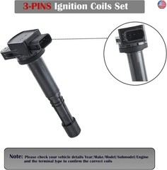 Set of 4 Ignition Coil Pack Spark Plugs Fits for Honda Accord CRV Civic SI