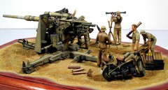 Tamiya 1/35 Model Kit German Army 88mm Cannon Flak36 North African Campaign 5194