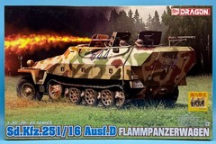 Dragon 1/35 6219+6519 Sd.Kfz. 251/16 Ausf.D Flammpanzerwagen w/ 7 Figures New