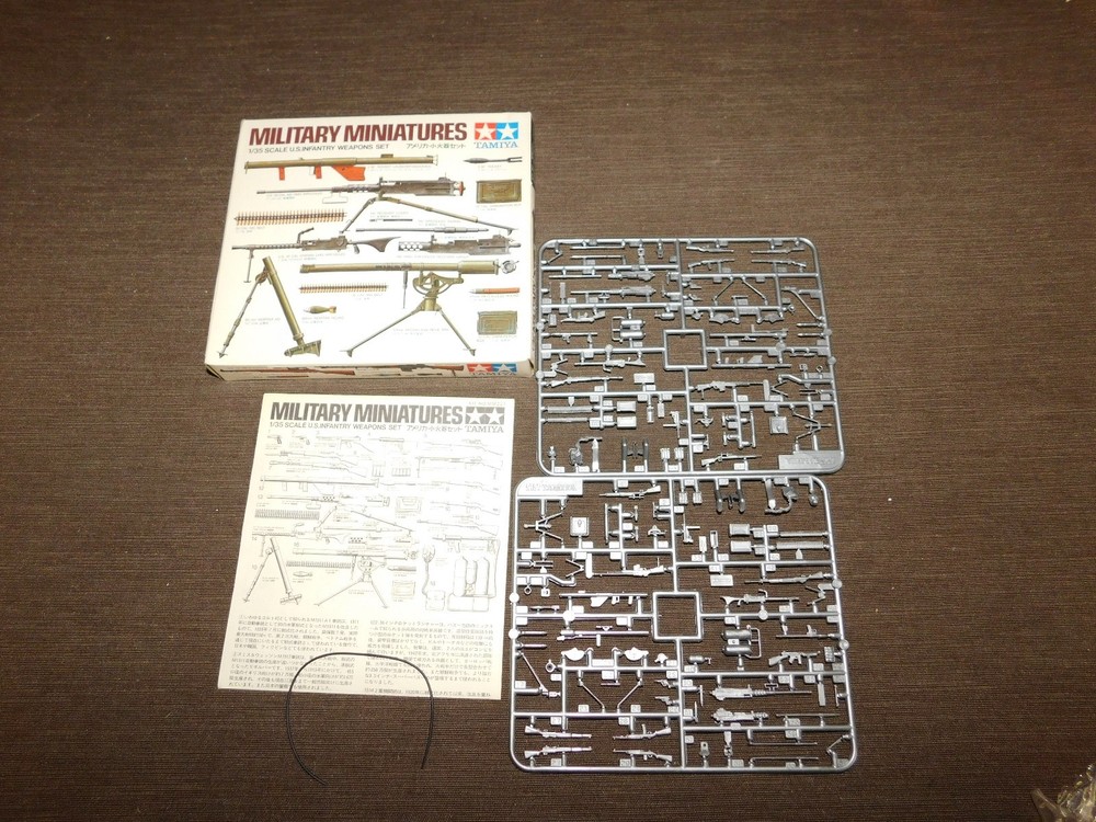 VINTAGE ARMY TOY TAMIYA US INFANTRY WEAPONS SET MILITARY MINI WWII MODEL KIT