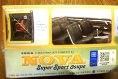 MOEBIUS 1964 CEVROLET CHEVY II NOVA SUPER SPORT COUPE 1/25 MODEL KIT