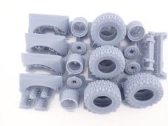 1/25 2021 Bronco Body Kit With wheels 3d Printed