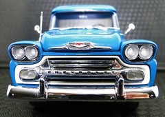 57 Chevy 1957 Pickup Truck Built Vintage Classic Race Car Metal Model 55 1955