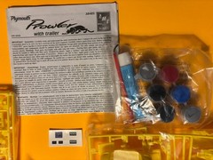 PLYMOUTH PROWLER COUPE WITH TRAILER MODEL KIT AMT ERTL 1/25 SCALE NEW OPEN BOX!!
