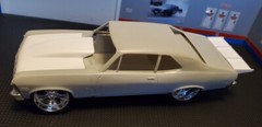 Resin Rear Spoiler & Bubble Hood Combo for ’72*/69 Nova AMT*/Revell 1/25.