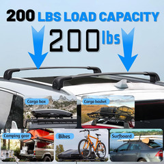 220lbs Upgraded Roof Rack Cross Bars Compatible with 2019-2025 Palisade SE SEL X