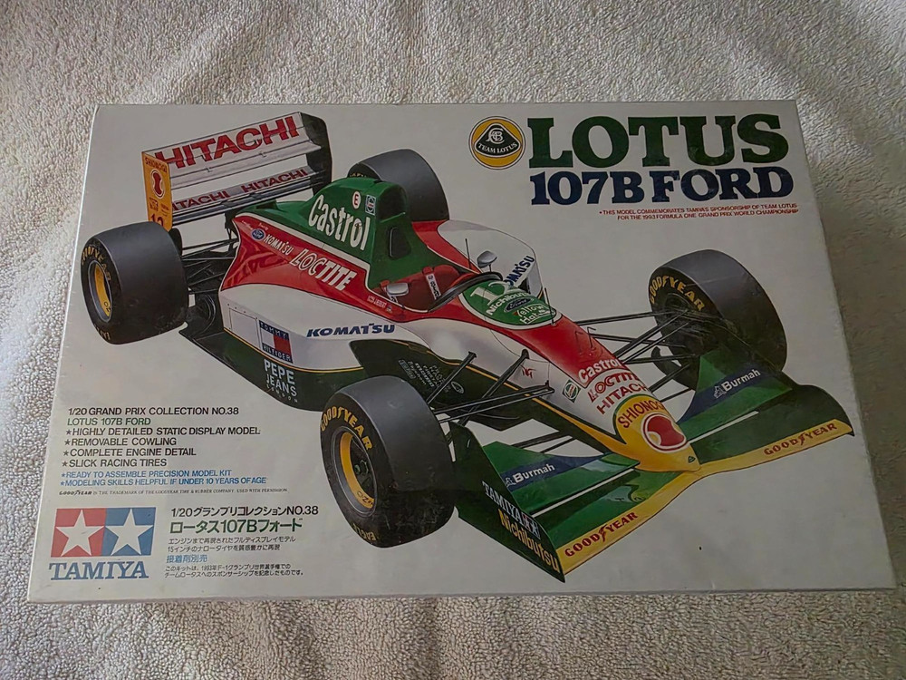 Tamiya | 1:20 | 1993 Lotus 107B Ford | Formula 1 Car | Factory Packed & Sealed