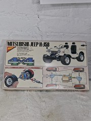 Nichimo 1/20 H-J58 Mitsubishi Jeep 4×4 Model Kit Sealed Parts