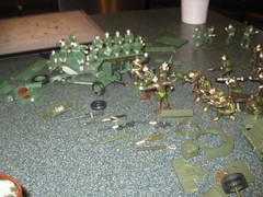 Vintage Monogram Armored Half Tracks, Jeep, AntiTank Gun, Figures lot-1/35 Scale