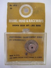 Early 1960’s Strombecker Crown Gear 36T – .093 Bore No. 8416