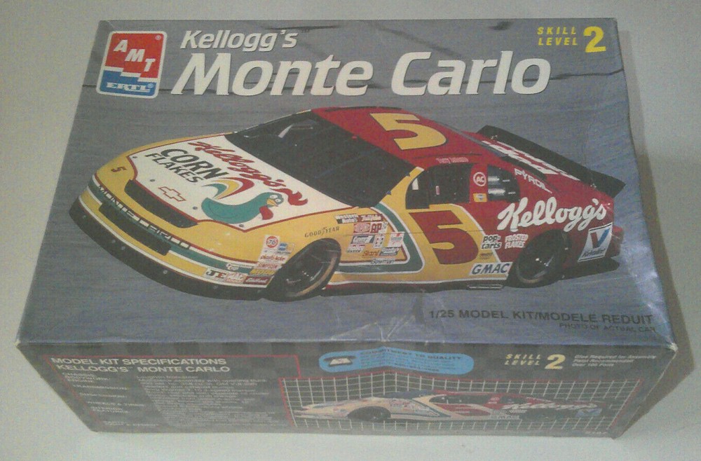 AMT #5 Kellogg’s Monte Carlo Chevy Model Kit 1:25 Scale NASCAR TERRY LABONTE