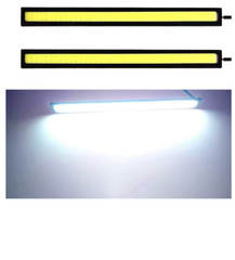 TWO LIGHT STRIP 7” COLOR SUPER BRIGHT WHITE 12V 1:18 SCALE DIORAMA MINIATURE