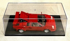 🏁 Built Plastic Model Car Kit TAMIYA Red Lamborghini Countach LP500S – 1/24 🏁