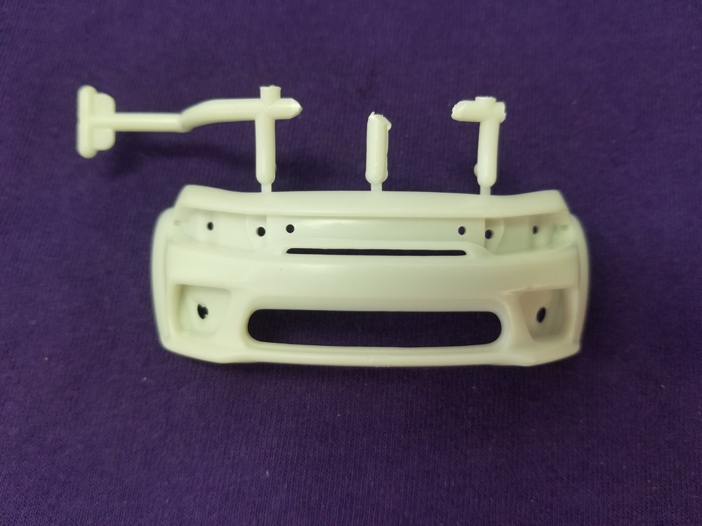 2021 Dodge Charger HELLCAT FRONT BUMPER from 1:25 AMT Model Kit