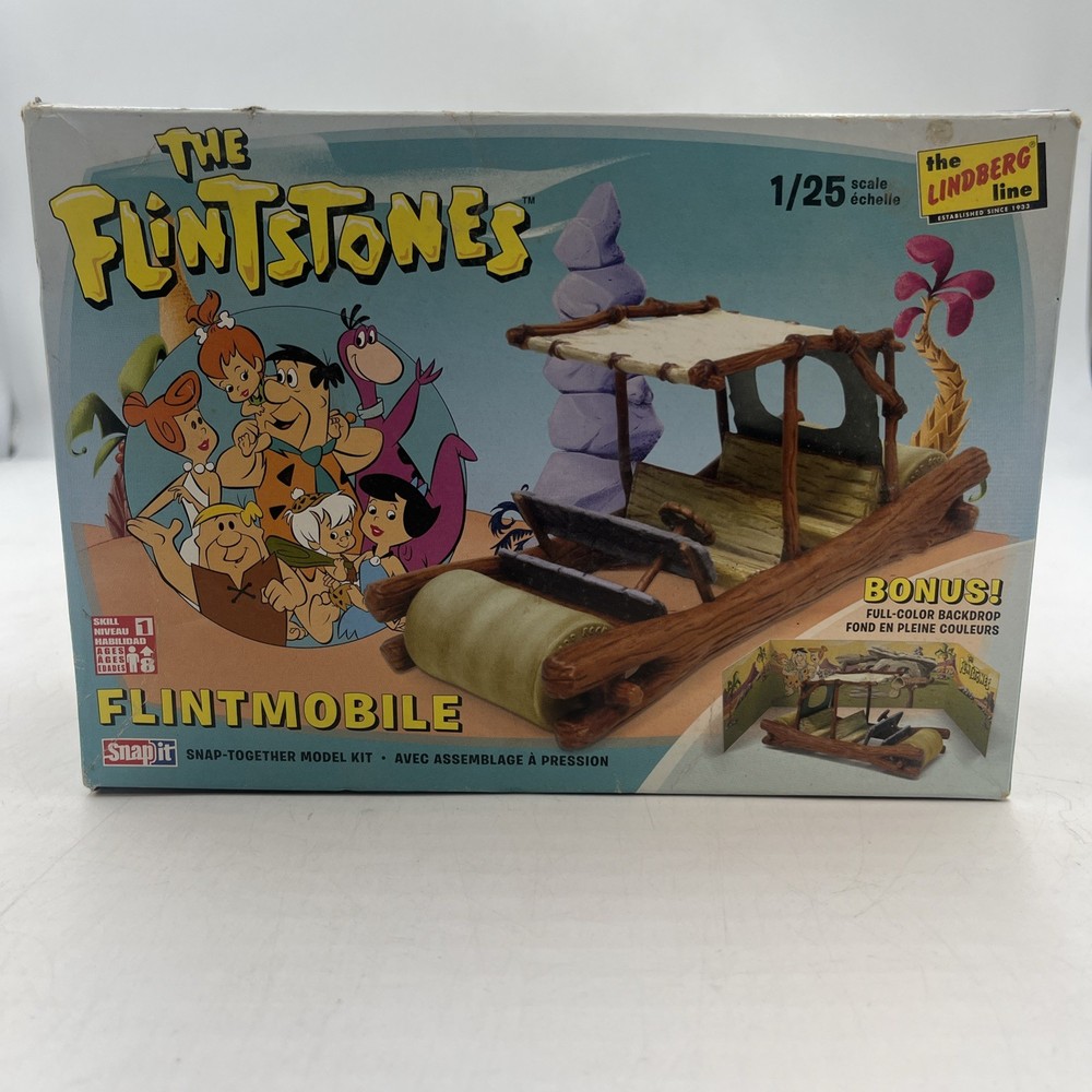 Lindberg Line Snap-it The Flintstones Flintmobile 1:25 Model Kit HL604/12