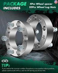 SCITOO 4PCS 1.5″ 5×5.5 to 5×5.5 Wheel Spacers 5×139.7 to 5×139.7 with 1/2″