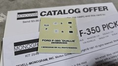 Monogram Ford F-350 Duallie Pickup Truck 1:24 Model Kit #2948 Complete Open Box