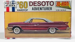 VINTAGE 1/25 Jo-Han Model Car KIt #C-4460 1960 Desoto Adventurer Hardtop Sealed