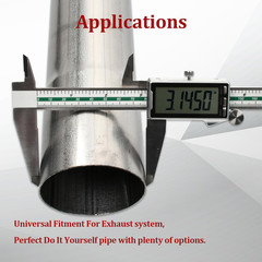409 Steel 3” Inch OD Straight Exhaust Pipe Mandrel Tubing Pipe 48″ / 4 Ft Long