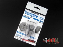 1:48 Resin Wheels Landing Gear for scale model De Havilland Vampire