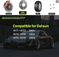 Customadeonly 4×114.3 Wheel Spacers for 240Z 260Z 280Z Hubcentric w/o Lip (2pcs