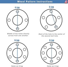 ECCPP 4PCS 1.5 inch 5 Lug 5×139.7mm Wheel Spacers 5×5.5 to 5×5.5 1/2″ Studs