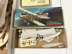 Vintage Lot of Model Kit Airplane Crane Balsa Parts of all kinds Used & Unuse