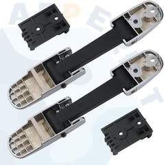 Hood Latch Strap W/Catch Bracket Chrome Compatible with Kenworth T660 T470 T370