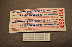 1/24, 1/25 Police Car decals (Bill Bozo – Durham Regional, Canada)