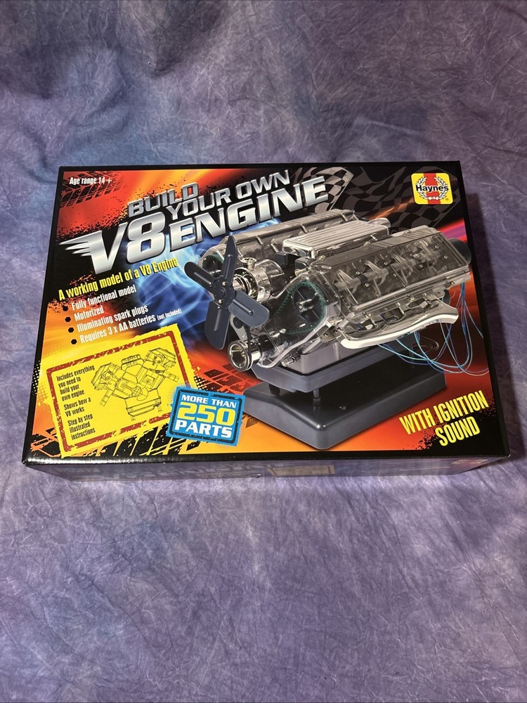 NEW Haynes Build Your Own Visible Working V8 Engine Model Kit #HM12USA