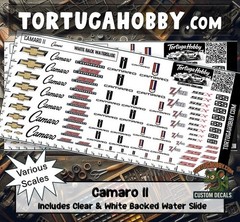Camaro II Racing Decals – Waterslide Decals for Your favorite Hobby Models Derby