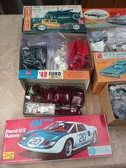 Vintage 60’s 70’s MODEL KIT Junkyard Graveyard Car Parts Boxes LOT Huge 750+