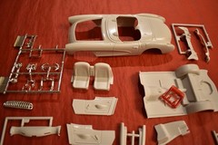 AMT 1957 Chevy Corvette Street Machine Body and Interior Parts 1/25
