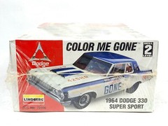 Lindberg 1964 Dodge 330 Super Sport Color Me Gone Model Kit 1/25 NEW / SEALED