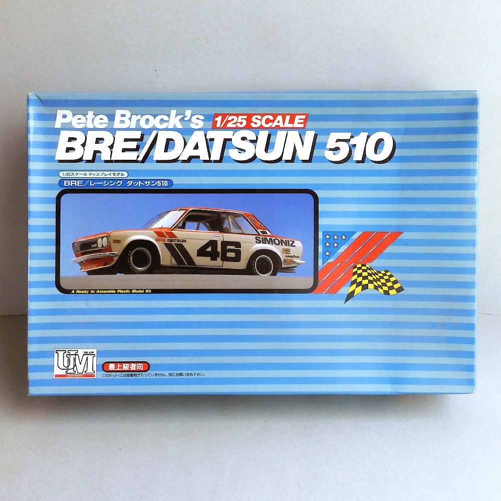 Vintage Rare Union 1:25 Pete Brock’s BRE/DATSUN 510 Model Kit