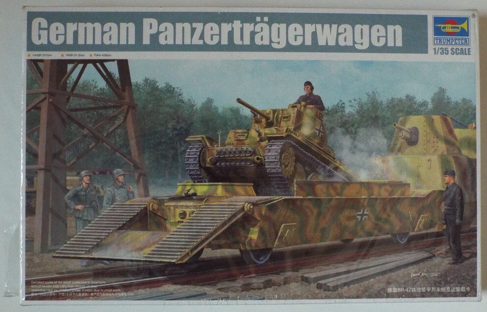 1/35 Panzertragerwagen with Panzer 38(t) Trumpeter #01508 Shrink Wrapped MISB