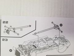 2021 Dodge Charger HELLCAT REAR AXLE / SUSPENSION from 1:25 AMT Model Kit