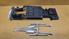 1969 Dodge Daytona PAINTED CHASSIS & EXHAUST 1/25 Scale AMT Model Kit PARTS
