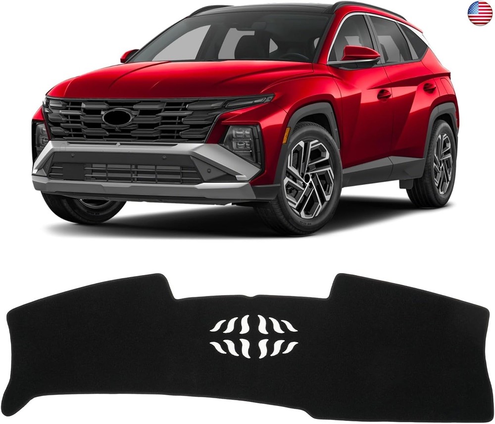 KUST Black Dash Cover Compatible with Hyundai Tucson 2025 2026 (Without HUD)