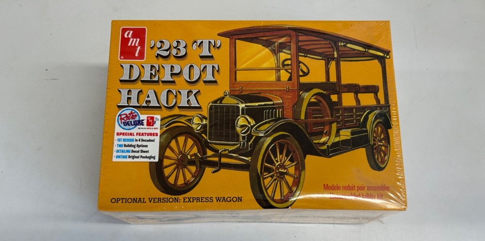 AMT 1/25 Scale Unbuilt Kit AMT1237/12 – 1923 Ford Model T Depot Hack Sealed