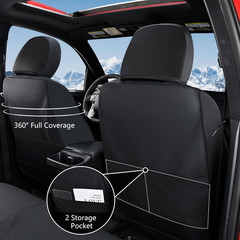 2 Front Tacoma Seat Covers Leather Car Seat Covers Waterproof Truck Seat Cushion