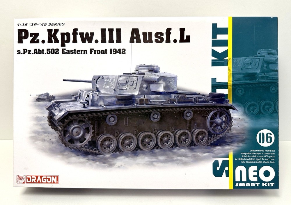 Dragon #6957 1/35 Pz.Kpfw.III Ausf.L s.Pz.Abt.502 Eastern Front 1942